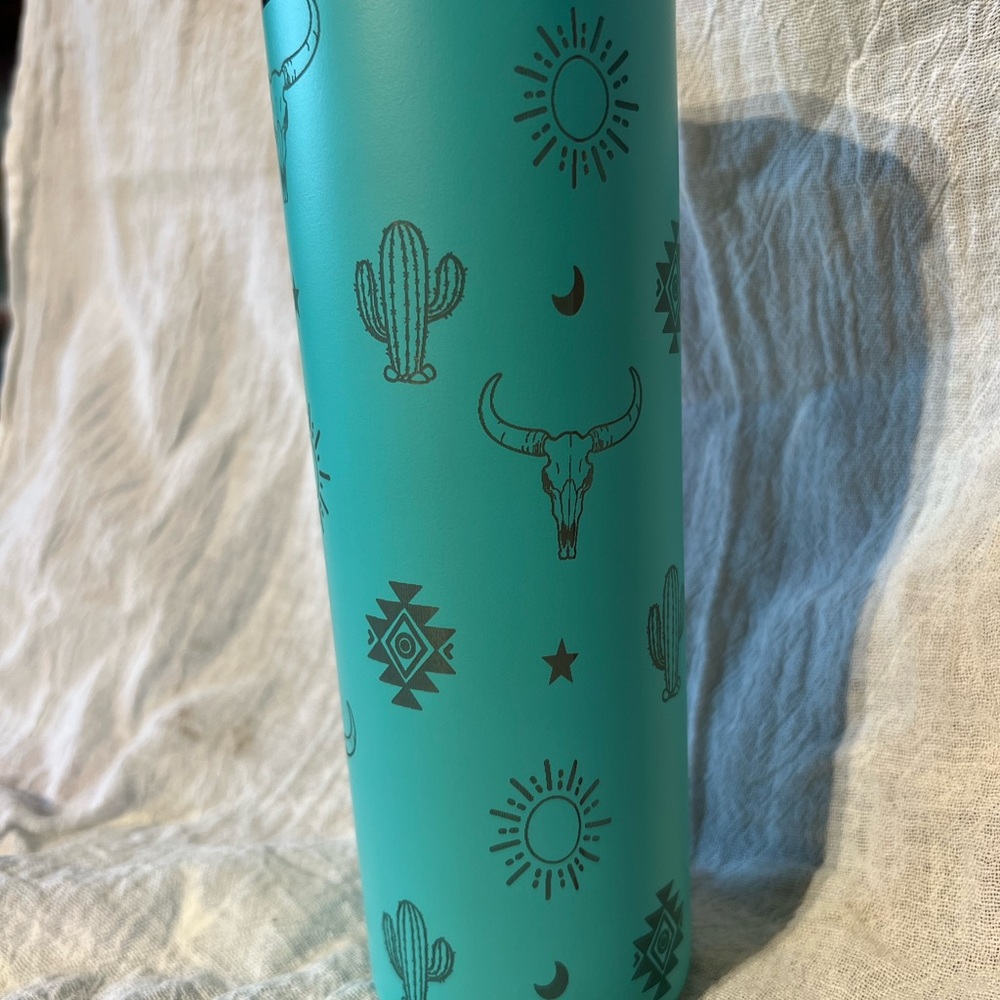 Handcrafted Western Aztec laser engraved tumbler - Picture 3 of 3